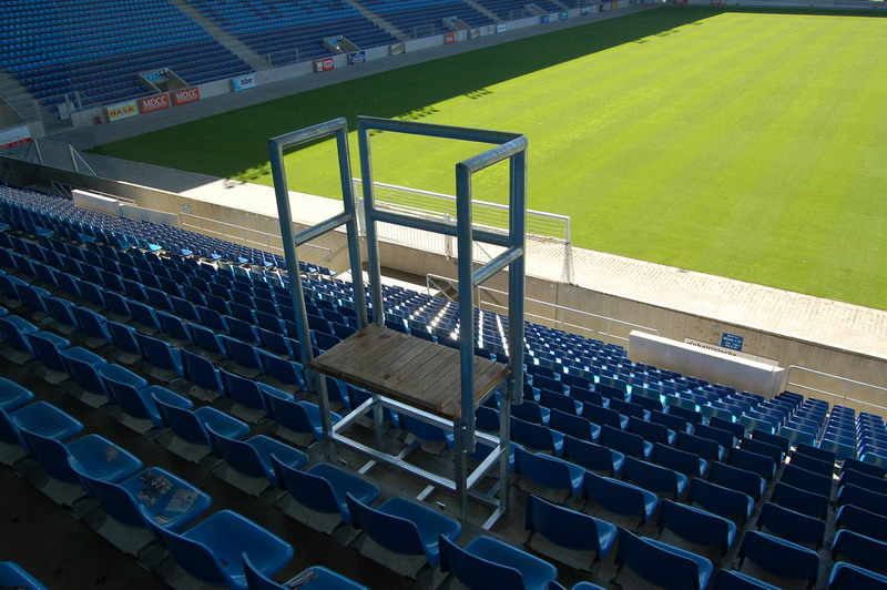 Podest für die Nordtribüne
