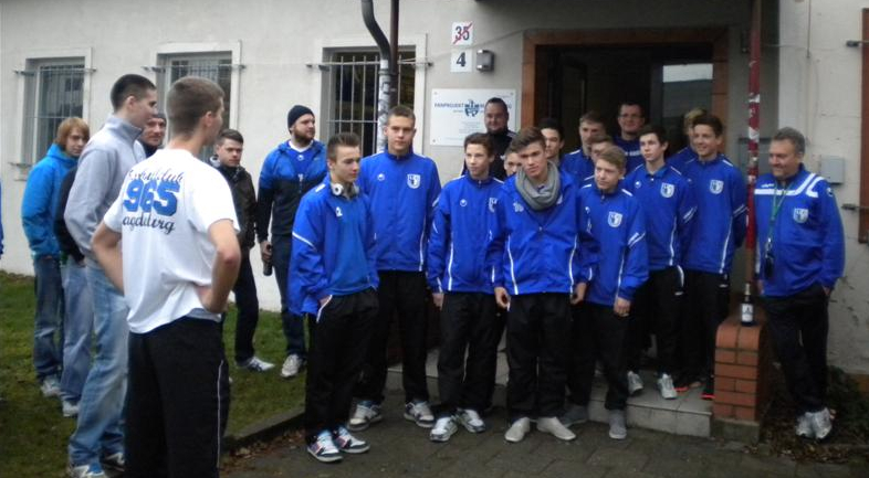 U15 Jugendmannschaft des 1. FCM im Fanprojekt