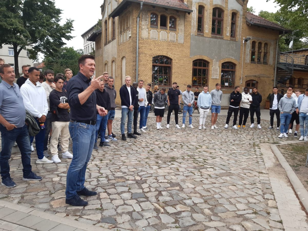 Treffen Fans und Mannschaft im Fanprojekt